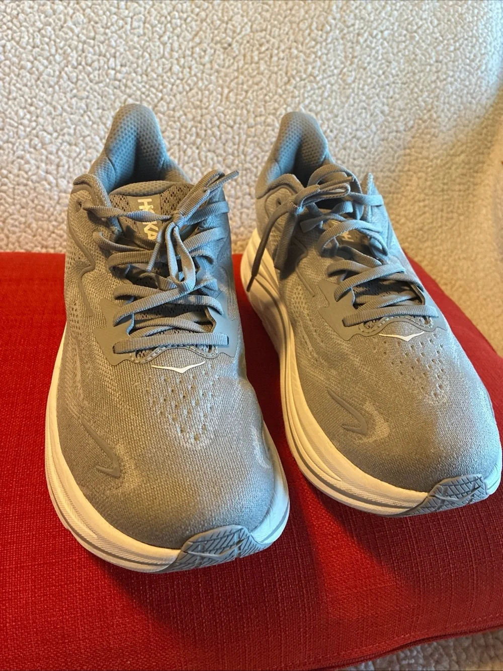 Hoka One One Clifton 10 Wide Men's Road Running Shoes Size 9.5 D Stellar Grey